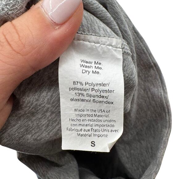 Beyond Yoga Tri-Panel Gray & Green High Waist Full Length Athleisure Leggings - Picture 7 of 7